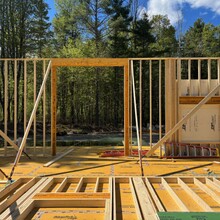 Luxury home under construction in Manchester, Vermont